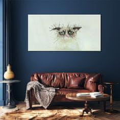 COLORAY.SK Skleneny obraz Akvarel mačacie zviera 120x60 cm