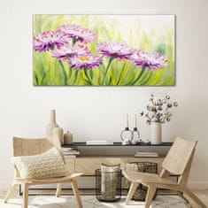 COLORAY.SK Skleneny obraz Kvety rastlín trávy 120x60 cm