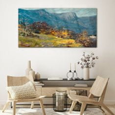 COLORAY.SK Skleneny obraz Maľovanie prírody hory 120x60 cm
