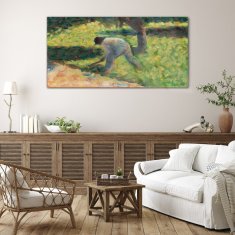 COLORAY.SK Sklenený obraz Roľník s maoty seurata 140x70 cm