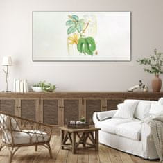 COLORAY.SK Sklenený obraz Abstrakcie kvety 140x70 cm