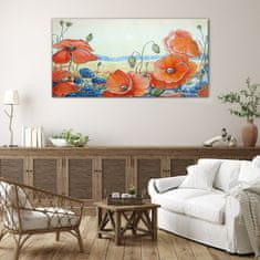 COLORAY.SK Skleneny obraz Abstrakcie kvety 140x70 cm