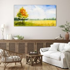 COLORAY.SK Skleneny obraz Abstrakcie strom nebo 140x70 cm