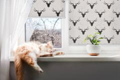COLORAY.SK Roleta na okno Hlavy čiernych jeleňov Žaluzija za propuščanje svetlobe 70x140 cm
