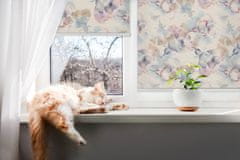 COLORAY.SK Roleta na dvere Farebné maľované kvety Žaluzija za propuščanje svetlobe 120x240 cm
