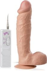 XSARA Velký žilnatý penis vibrační dildo realistický vibrátor s přísavkou - 75675611