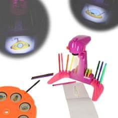 WOWO Projektor pre deti s fialovými diapozitívmi na učenie kreslenia - Pauzovací papier