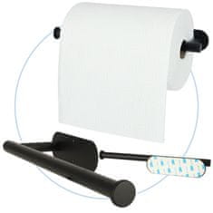 KIK KX4315 Držiak toaletného papiera na uteráky čierny