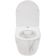 REA Závesné WC Carlos Rimless Duroplast Flat Zm Aiax Shiny Rea-c6385 - Rea