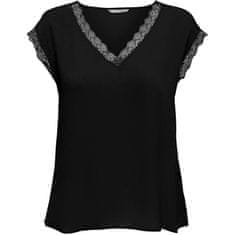 ONLY Dámske tričko ONLJASMINA Regular Fit 15252241 Black (Veľkosť XS)