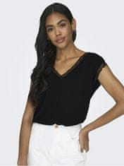 ONLY Dámske tričko ONLJASMINA Regular Fit 15252241 Black (Veľkosť XS)