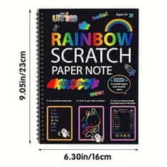 IZMAEL Vyškrabávací notes-Rainbow KP30331