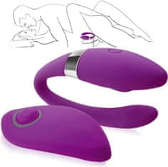 XSARA Vibrátor pro páry masažér s ovladačem k použití při sexu - 10 sex funkcí - 71693924