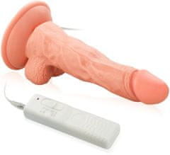 XSARA Realistický vibrátor dildo umělýpenis na přísavce - 77007158