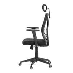 Autronic - Židle kancelářská, černá mesh, plastový kříž - KA-Q851 BK