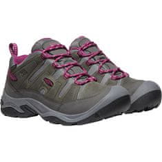 KEEN Dámske kožené tenisky Circadia Wp 1026770 steel grey/boysenberry (Veľkosť 39)