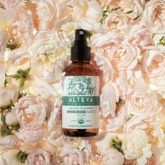 Alteya Organics Ružová voda z bielej ruže Alteya Organics v skle 120 ml