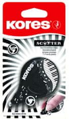 KORES Korekčný strojček Scooter B&W, 4,2 mm, 8 m