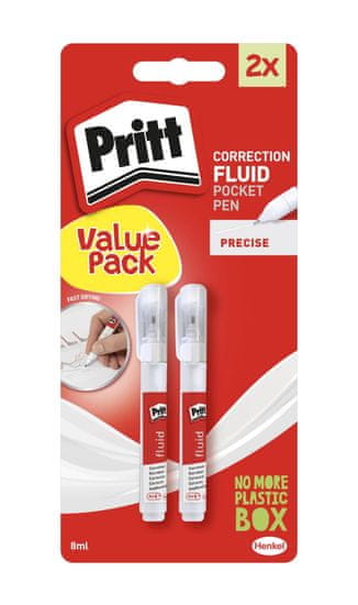 Pritt Korekčné pero Pocket Pen - 8 ml, 2 ks v blistri