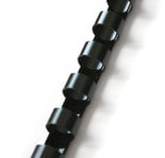 Q-Connect Plastové chrbty, 10 mm, čierne, 100 ks