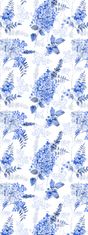 COLORAY.SK Roleta na okno Modré kvety Žaluzija za temnitev (s podlogo) 90x240 cm