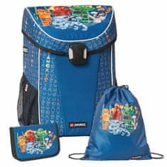 LEGO Bags Ninjago Family, Easy Light - školská aktovka, 3 dielny set