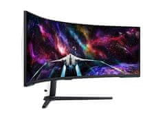 SAMSUNG Odyssey Neo G95NC monitor, 144,78 cm (57), VA, 7680x2160, FreeSync Premium Pro, ukrivljen (LS57CG952NUXEN) - zánovné