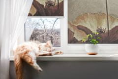 COLORAY.SK Roleta na okno Kvety Žaluzija za temnitev (s podlogo) 110x240 cm