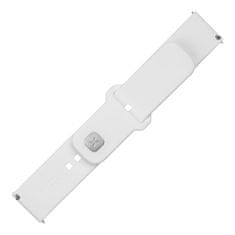 FIXED Set silikónových remienkov Silicone Sporty Strap s Quick Release 20mm pre smartwatch FIXSST2-20MM-WH, biely