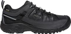 KEEN Pánske kožené tenisky Targhee III Wp 1028128 triple black (Veľkosť 45)