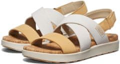 KEEN Dámske kožené sandále Elle Criss Cross 1028628 birch/curry (Veľkosť 39)