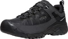 KEEN Pánske kožené tenisky Targhee III Wp 1028128 triple black (Veľkosť 45)