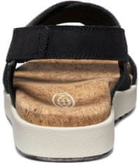 KEEN Dámske kožené sandále Elle Criss Cross 1028627 black/birch (Veľkosť 39)