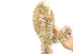 Sobex Vianočný stromček veniec zlatá reťaz 2m