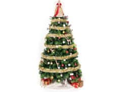 Sobex Vianočný stromček veniec zlatá reťaz 2m