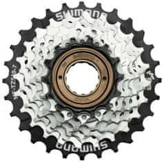 Shimano 7-koleso MF-TZ510 14-28 zubov, hnedé/čierne, v krabičke