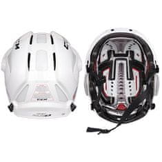 CCM FitLite hokejová helma biela veľkosť oblečenia S
