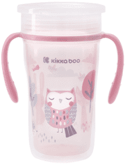 KikkaBoo Hrnček trénovací 360° 300 ml 12m+ Owl