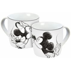 Disney Mickey hrnček 300 ml Bozk skica strieborná/sivá