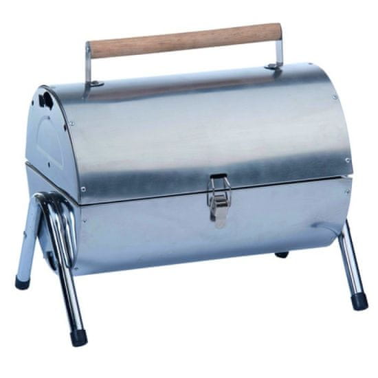 BBQ Collection Gril na drevené uhlie skladacia nerez 34 cm x 22 cm