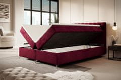 Veneti Čalúnená posteľ 180x200 ADRIA s úložným priestorom - červená