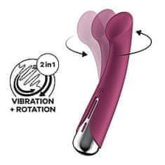 Satisfyer Satisfyer Spinning G-Spot 1 (Red), rotujúci vibrátor