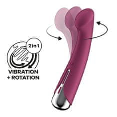 Satisfyer Satisfyer Spinning G-Spot 1 (Red), rotujúci vibrátor