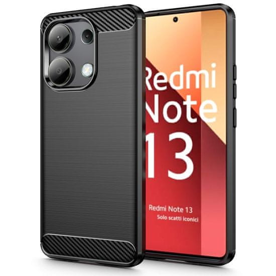 Tech-protect Carbon kryt na Xiaomi Redmi Note 13 4G, čierny