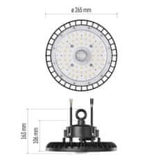 EMOS EMOS LED priemyselné závesné svietidlo HIGHBAY PROFI PLUS 120d 100W ZU210.12