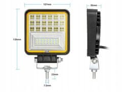 Verk  12244 Pracovné svetlo hranaté 42 LED, 126 W, IP67