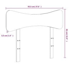 Vidaxl Čelo postele voskové hnedé 90 cm masívna borovica