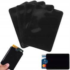 Verk  01832 Puzdro na karty s RFID ochranou 4 ks strieborná