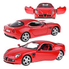 JOKOMISIADA Kovový model auta Alfa Romeo 8C Competizione v mierke 1:32 ľahký ZA4607