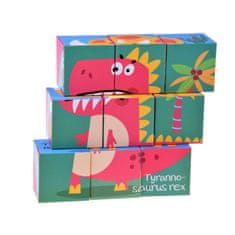 JOKOMISIADA Veľké puzzle bloky Dinosaury 6 obrázkov ZA4729